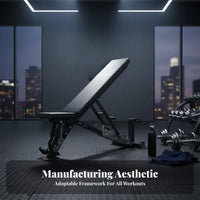 Adjustable Weight Bench, Multi-Functional Dumbbell Bench, Commercial Gym Equipment for Training Studio