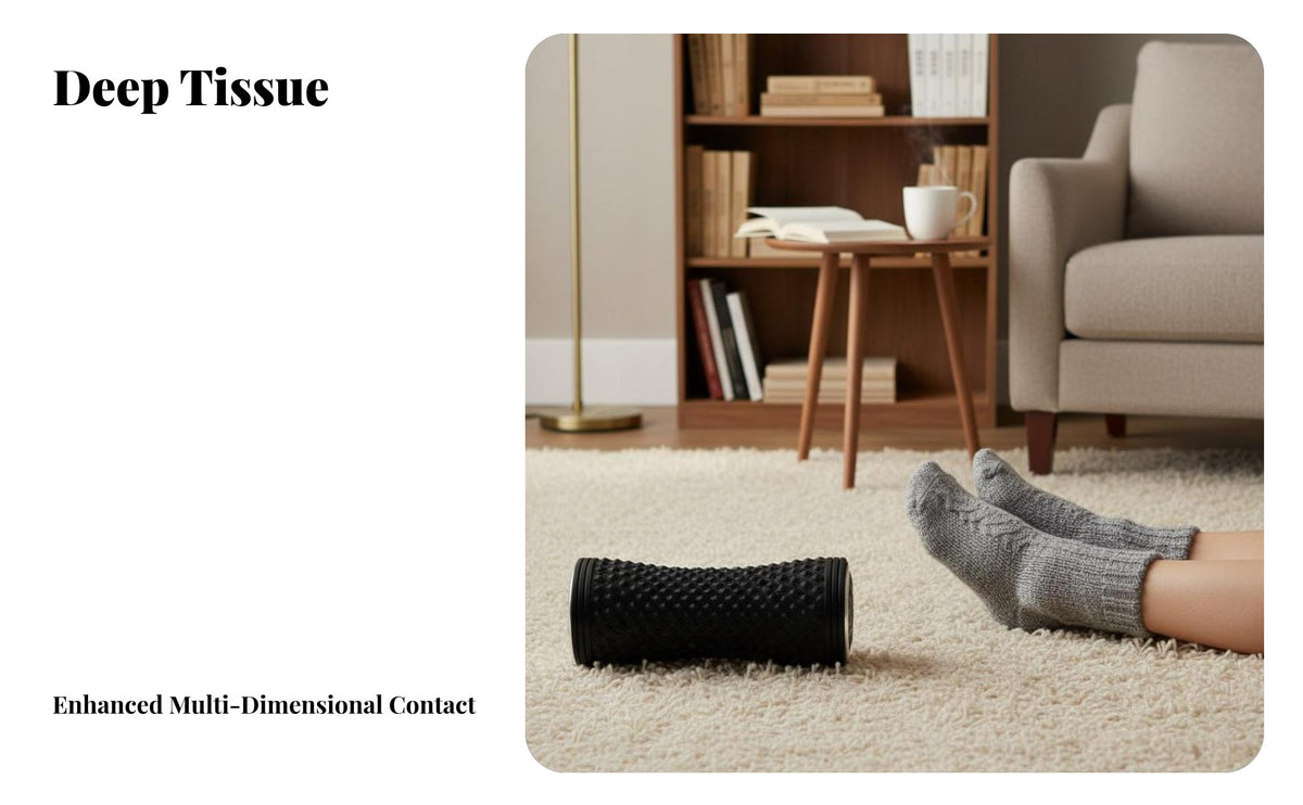 Leg Fascia Roller, Foot Arch Stretching Massager, Ergonomic Texture
