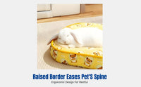 Pet Rabbit Bed Mat, Waterproof Thickened Sleeping Pad, All-Season Indoor Cat Dog Mat, Soft Orthopedic Support, Cartoon Design