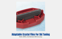 Ski Edge Repair Tool, Diamond Abrasive for Snowboard & Skis, Multi-Grit, Adjustable Edge & Base Angles, Portable Maintenance Kit