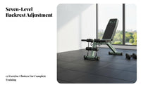 Dumbbell Bench, Multi-Functional Folding Fitness Chair, Home Gym Equipment for Men, Sit-Up Support