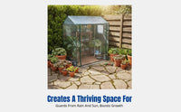 Greenhouse Rain Shelter for Outdoor Stand, Sun Protection, Frostproof Balcony Garden, Pet House