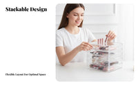 Multi-Drawer Desktop Organizer, Transparent Storage Box, Makeup, Jewelry, Lipstick, Brush Holder