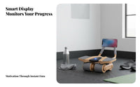 Ab wheel, Four-Wheel Automatic bounce, Home Fitness Equipment for Men, Smart Counter, abdominal
