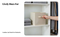 Foldable Fabric Storage Box, Dustproof Organizer, Closet, Bedroom, Clothes, Toys, Desktop, Portable Storage Bin