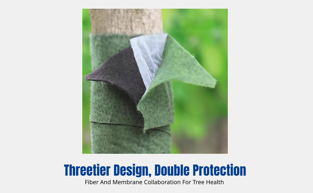 Tree Wrap Cold Protection Cloth, Non-Woven Insulation Band, Winter Guard, Breathable Garden Tree Cover