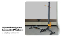 Foldable Dumbbell Rowing Machine, Home Gym Equipment, Adjustable Weight, Multifunctional, Calorie-Burning