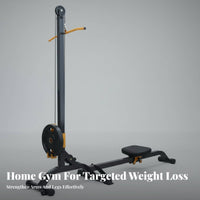 Foldable Dumbbell Rowing Machine, Home Gym Equipment, Adjustable Weight, Multifunctional, Calorie-Burning