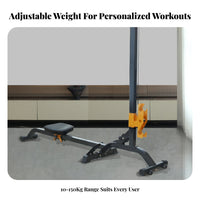 Foldable Dumbbell Rowing Machine, Home Gym Equipment, Adjustable Weight, Multifunctional, Calorie-Burning