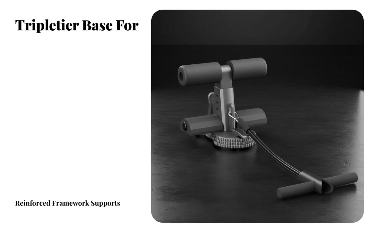 double Suction Sit-Up Assistant, elastic Band, Home Fitness Equipment, Adjustable Height, Abdominal