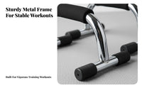Iron Push Up Bar, I-Shape, Chest Central Muscle Exercise, Ergonomic Foam Handle, Non-Slip Base