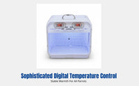 Parrot Incubator Smart Pet Warm Box Automatic Temperature Control Noise Reduction Safety Features Suitable for Hand-rearing Young Birds Avian Care Breeders Pet Owners