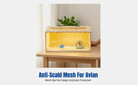 Avian Incubator Enclosure, Parrot Brooder, Temperature-Controlled Breeding Box for Young Birds, Quails, Chicks, Winter