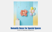 Bedroom Wall 3D Wrinkle Paper Flower, Wedding, Party, Headboard, DIY Crepe Flower Decor