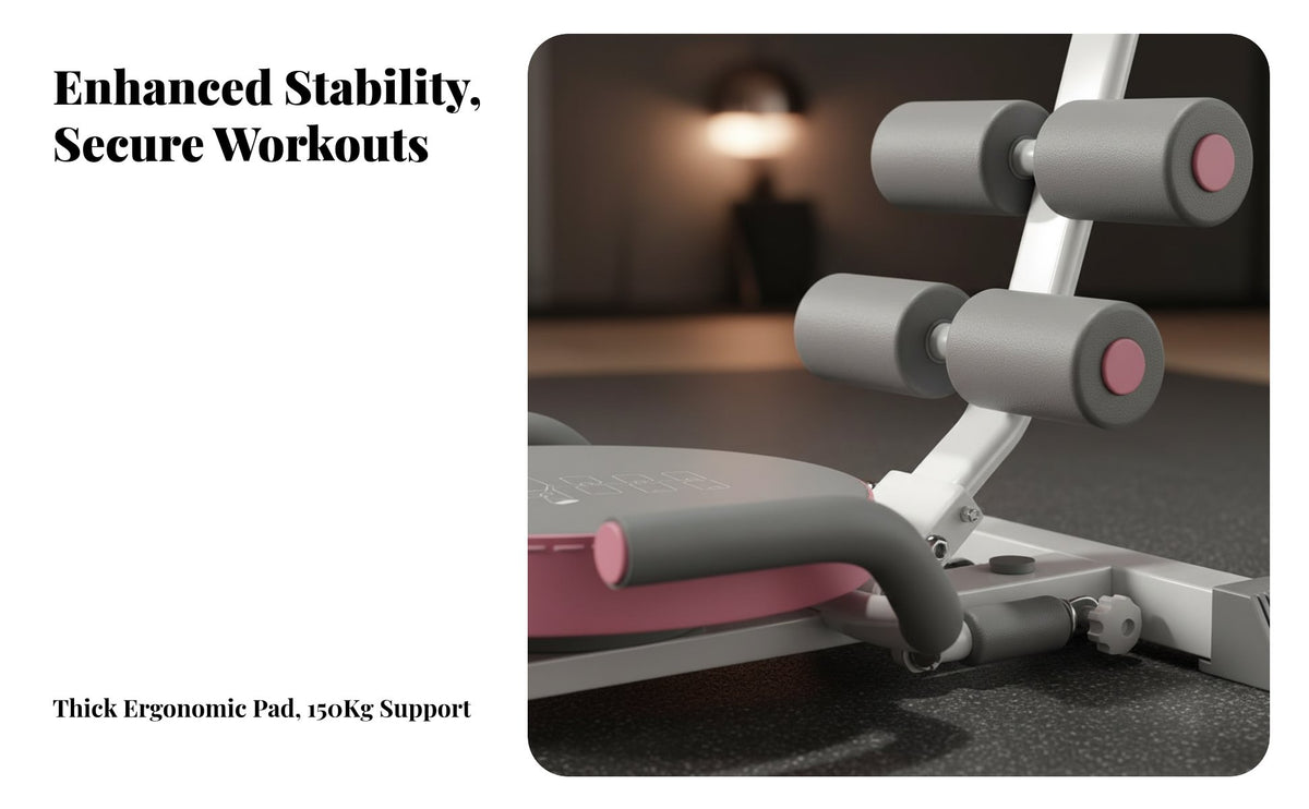 Sit-Up Assistant, Multifunctional Ab Home Fitness Equipment for torso Strength, Foldable Design
