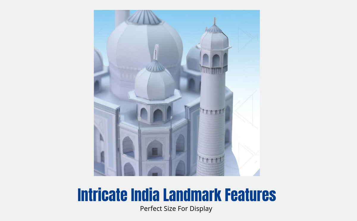 Asian Architecture Paper Model, India, Thailand, Turkey Navy Mosque, DIY Craft Cutting Toy, Collectible Display, Colorful Hues