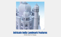 Asian Architecture Paper Model, India, Thailand, Turkey Navy Mosque, DIY Craft Cutting Toy, Collectible Display, Colorful Hues
