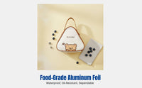 Insulated Lunch Bag, Portable Triangle Aluminum Foil Food Tote, Handheld for Kids, Office