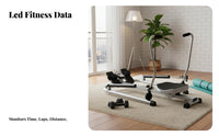 Rowing Machine, Hydraulic Dual Paddle, Foldable Aerobic Fitness Equipment, Adjustable Resistance, Home Gym