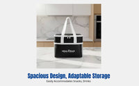 Waterproof Insulated Lunch Bag, Thick Aluminum Foil Bento Tote, Oxford Cloth Meal Bag for Office, Students