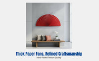 Engagement Backdrop Decoration, Large Red Paper Fan, Thick Craft Paper, Modern Chinese Wedding Decor