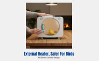 Hand-Rearing Parrot Incubator, Chick Brooder Box, Constant Temperature, Winter Warmth, Spacious Design, External Heater