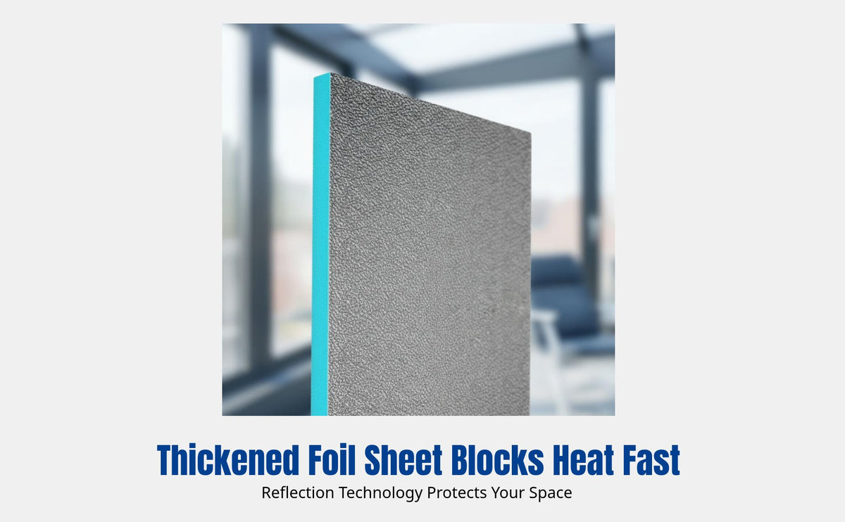 Aluminum Foil Insulation Board, Foam XPS Panel, Sunroom Ceiling, Heat Resistant, Fire Retardant