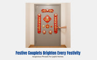 2026 Festive Door Couplets, Horse Year Fu Character, God of Wealth Entryway Decor