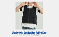 Kids Ski Protective Gear Set, Padded Shirt, Pelvic Guard, Knee Pads, Snowboard & Ski, Anti-Fall, Inner Wear