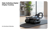 Abdominal Wheel, Automatic Return, Four-Wheel, Home Gym, Digital Display, Stable, Comfortable Knee Pad