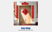 2026 Horse Year Holiday Door Banner, Fabric Couplet Decoration