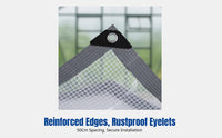Transparent Mesh PVC Tarp, Thick Waterproof Sheet, Windproof Rainproof Film for Outdoor Opening Shield