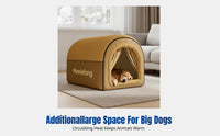 Winter Warm Dog House, Large Dog Bed, Removable and Washable, Three-Layer Insulation, Suitable for Golden Retriever, All-Season Pet Bed