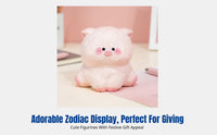 Zodiac Resin Figurine, Cartoon Desktop Decor, Birthday Gift