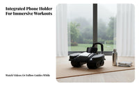 Abdominal Wheel with LCD Display, Automatic Return, 4-Wheel, Men's Home Fitness Equipment