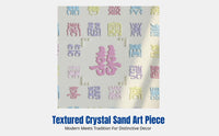 Crystal Sand Textured Painting, Double Happiness Motif, DIY Handmade Wedding Gift, Modern Chinese Style, Home Decor, Multiple
