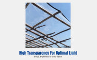 PE Film, Thickened Transparent Waterproof Sheet, Dustproof Protective Cover, Rainproof Greenhouse Tarp, Grommet Edge Design, Multi-Scene Use