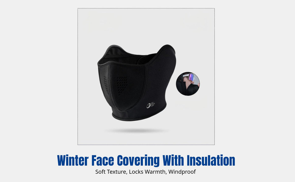 Magnetic Ski Face Cover, Cycling Mask, Winter Windproof Thermal, Ear Protection, Breathable, Adjustable for Outdoor Riding