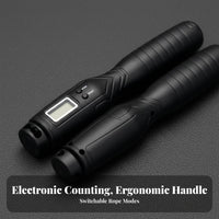 Smart Counting Jump Rope, Cordless/Corded, Weighted, Fitness, Student Training