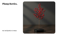 Artificial Holly Berry, Red Fruit Branch, Festive Arrangement