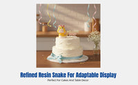 2025 Zodiac Snake Resin Craft, Baby Cartoon Cake Topper, Table Decor