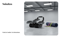 4-Wheel Ab Wheel, Auto Return, Smart Counter, Home Exercise, Quiet, Wide Design, Phone Holder