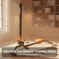 Rowing Machine, Multifunctional Home Fitness Equipment, Foldable, Space-Saving, Adjustable Height, Full Body Workout, Abdominal