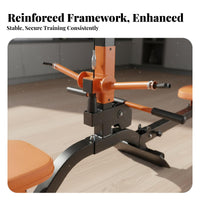 Rowing Machine, Multifunctional Home Fitness Equipment, Foldable, Space-Saving, Adjustable Height, Full Body Workout, Abdominal