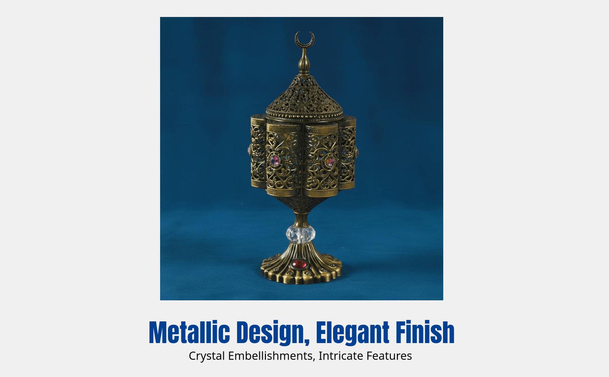 Classical Electric Incense Burner, Middle Eastern Style, Metal Craft, Home Decor