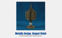 Classic Electric Incense Burner, Arabic Home Decor, Middle Eastern Metal Alloy Craft, Multi-color