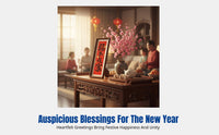 Year of the Horse 2026 Picture Frame Painting, Festive Desktop Decoration, Chinese Blessing Ornament