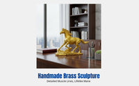 Success Horse Figurine, Metal Craft Decoration, Chinese Zodiac Horse, Office Decor, Living Room Decoration, Housewarming Gift