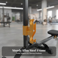 Foldable Adjustable Dumbbell Rowing Machine, Multifunctional Home Fitness Equipment for Men