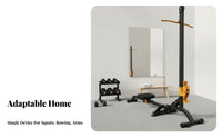 Foldable Adjustable Dumbbell Rowing Machine, Multifunctional Home Fitness Equipment for Men